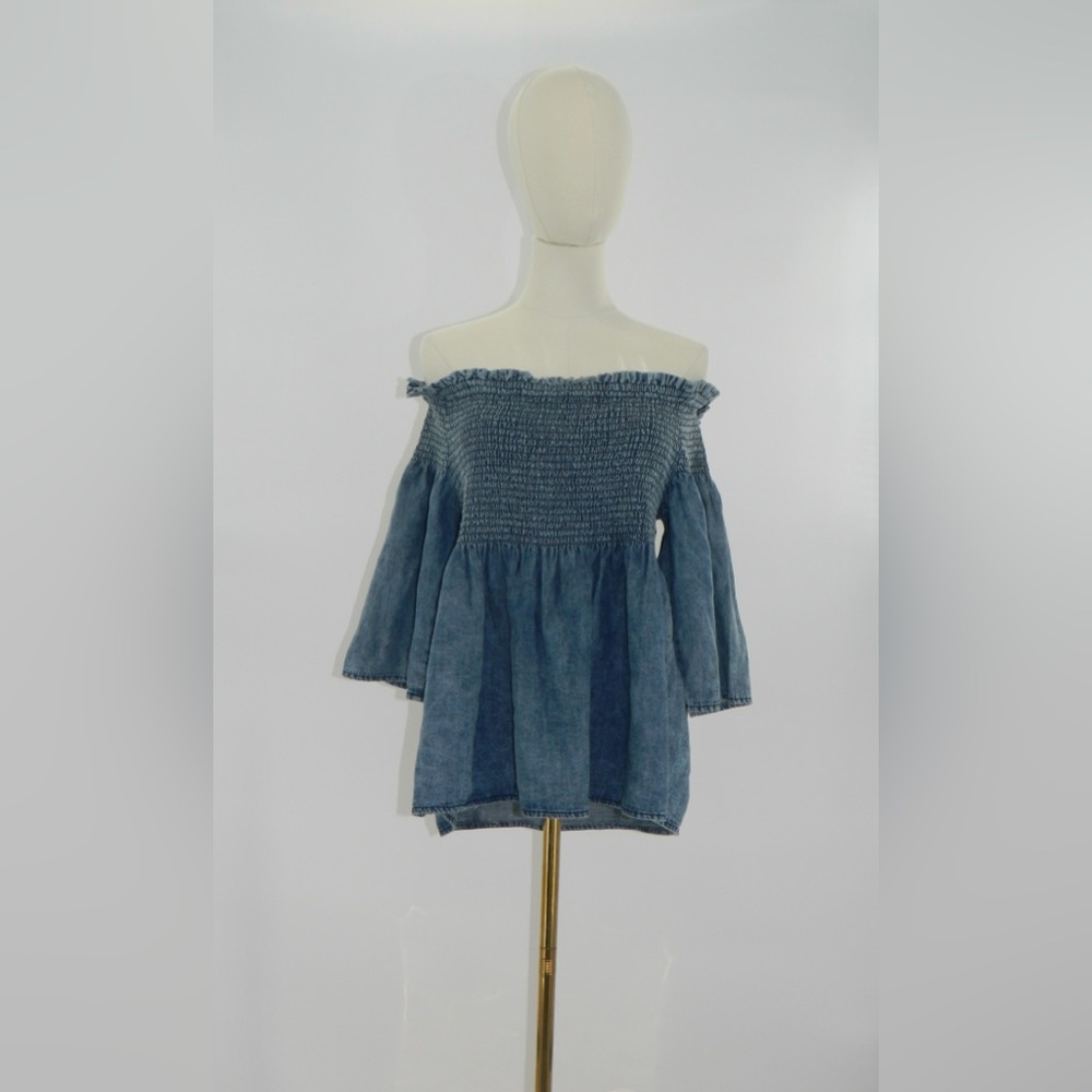 Baby Doll Denim Top
